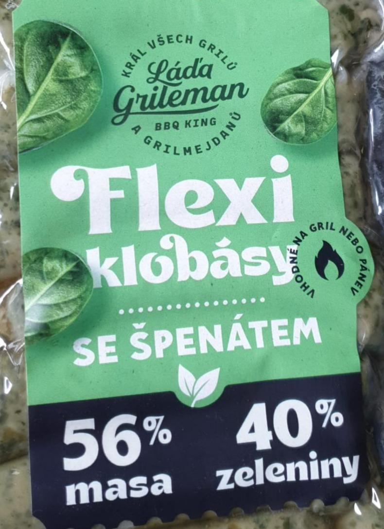 Fotografie - Flexi klobásy se špenátem Láďa Grileman