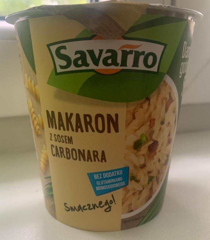 Fotografie - Makaron z sosem carbonara Savarro