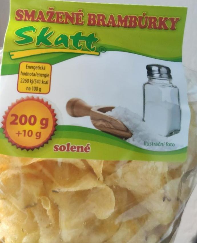 Fotografie - smažené brambůrky solené Skatt