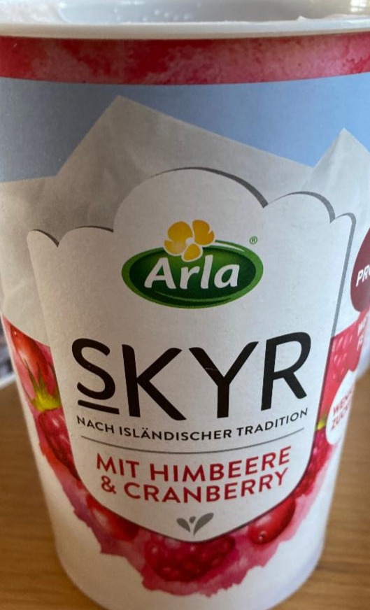 Fotografie - Skyr mit himbeere & cranberry Arla