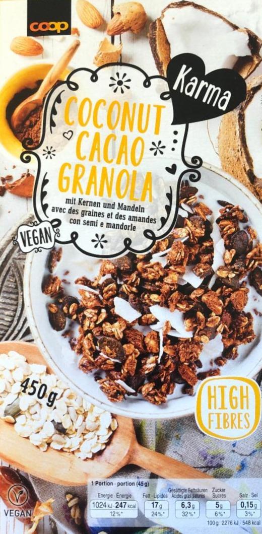 Fotografie - Coconut cacao granola karma Coop