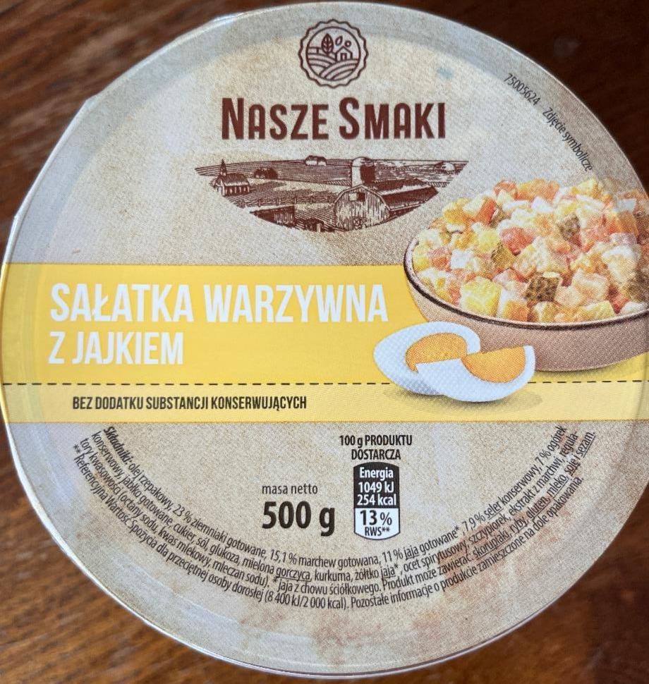 Fotografie - Salatka warzywna z jajkiem Nasze Smaki