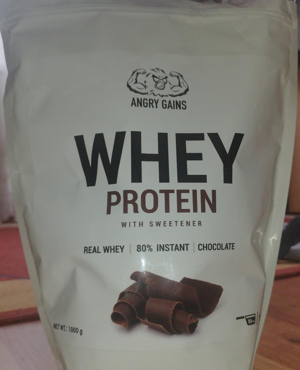 Fotografie - Whey protein chocolate Angry gains