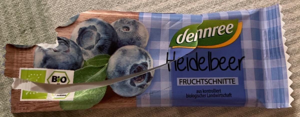 Fotografie - Bio Fruchtschnitte Heidelbeere Dennree