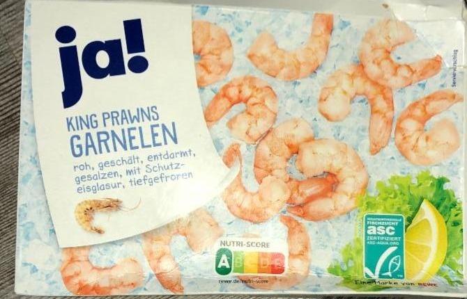 Fotografie - King Prawns Garnelen roh, geschält Ja!