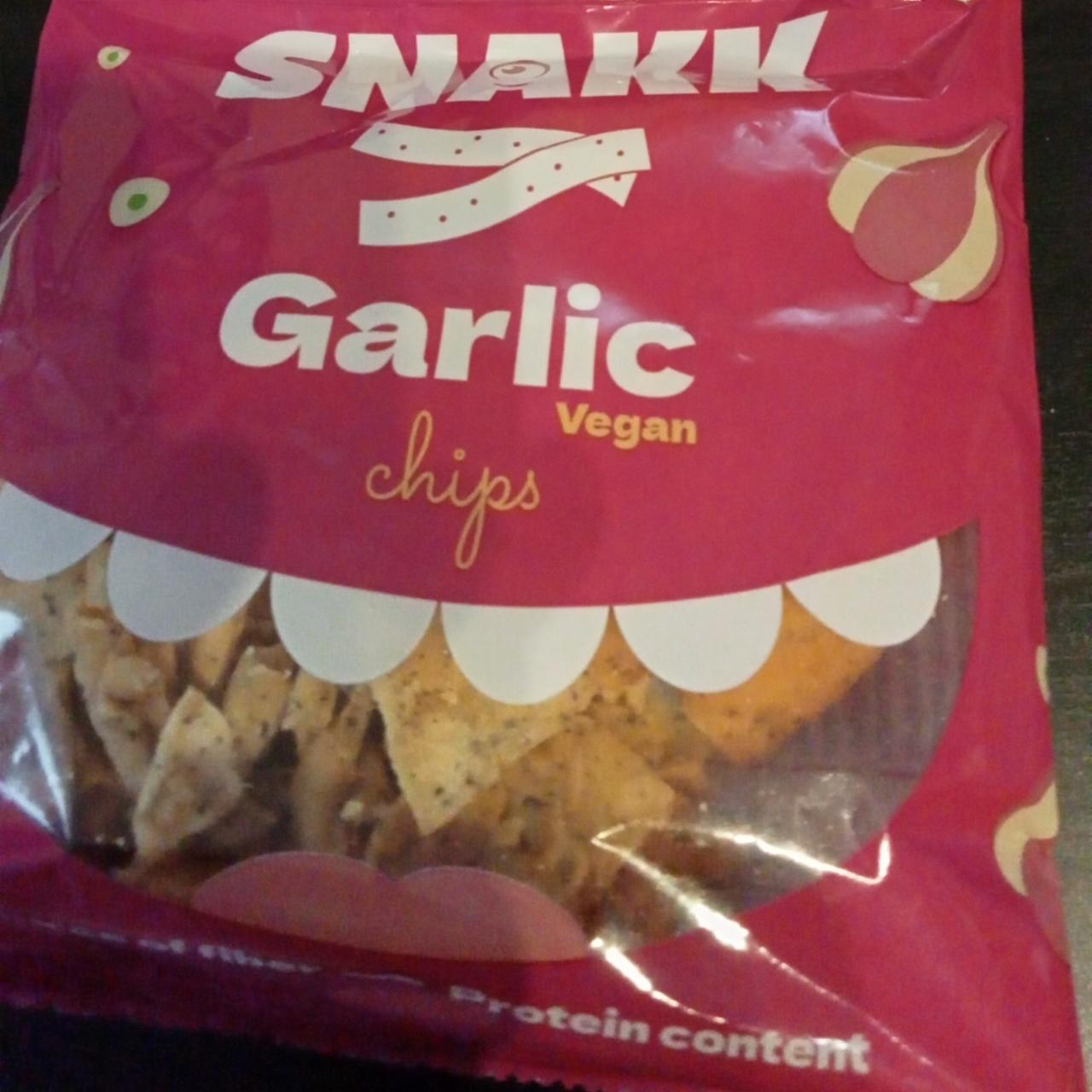 Fotografie - Garlic vegan chips Snakk