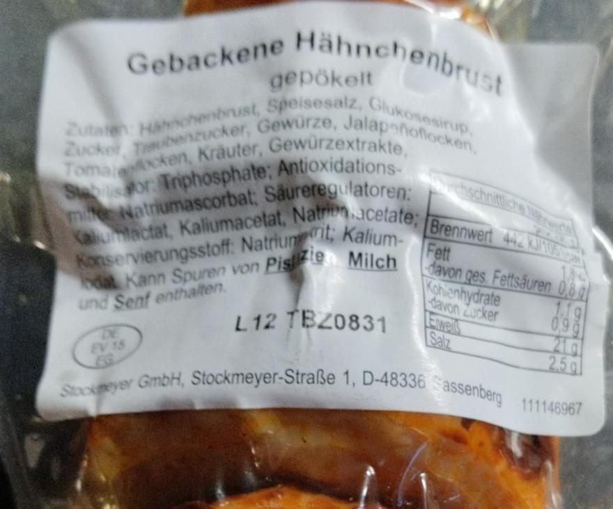 Fotografie - Gebackene Hähnchenbrust Stockmeyer