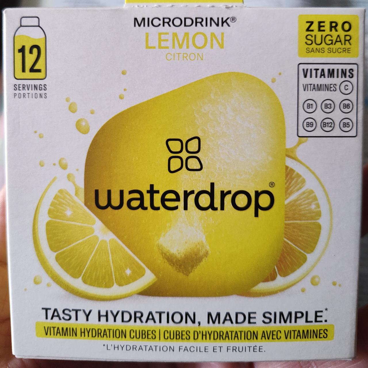 Fotografie - Lemon Microdrink Waterdrop