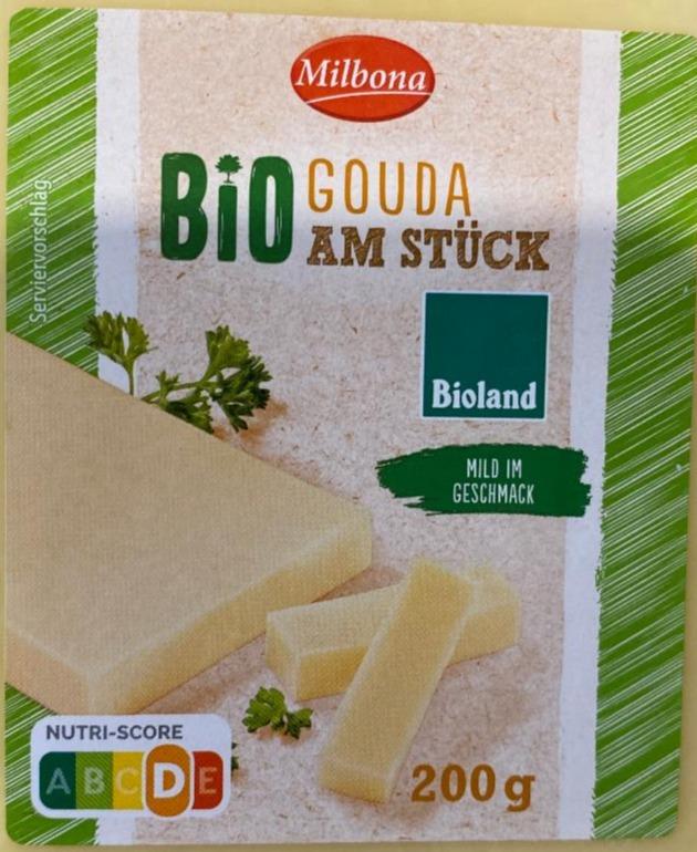 Fotografie - Bio gouda am stück Milbona