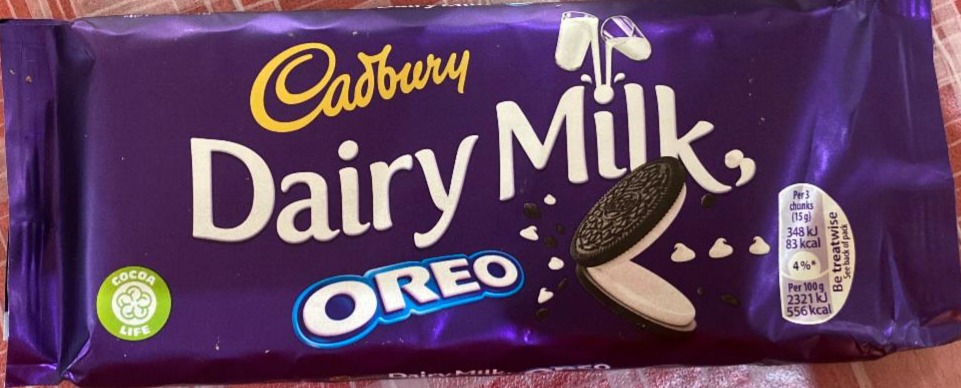 Fotografie - Dairy Milk Oreo Cadbury