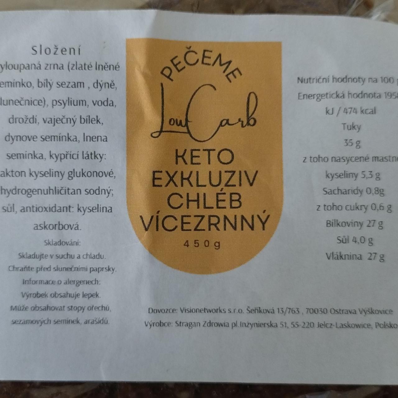 Fotografie - Keto exkluziv chléb vícezrnný Pečeme Low carb