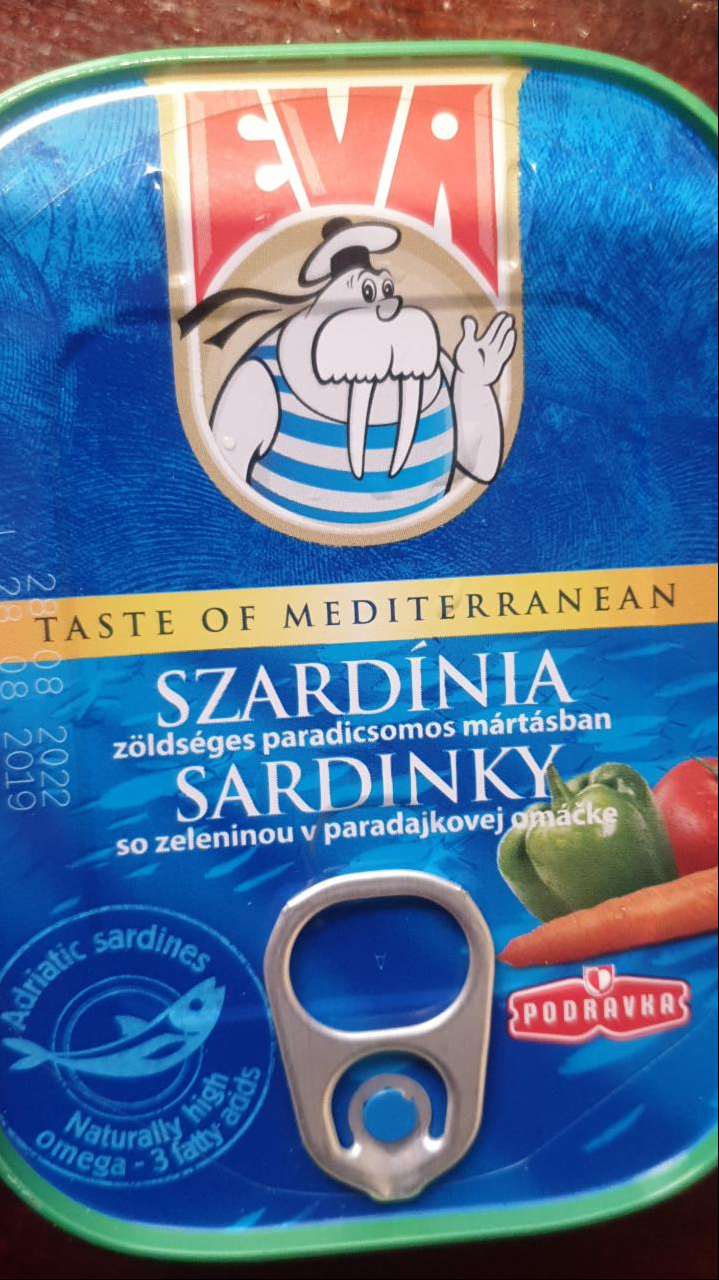 Fotografie - Sardinky so zeleninou v paradajkovej omáčke Eva