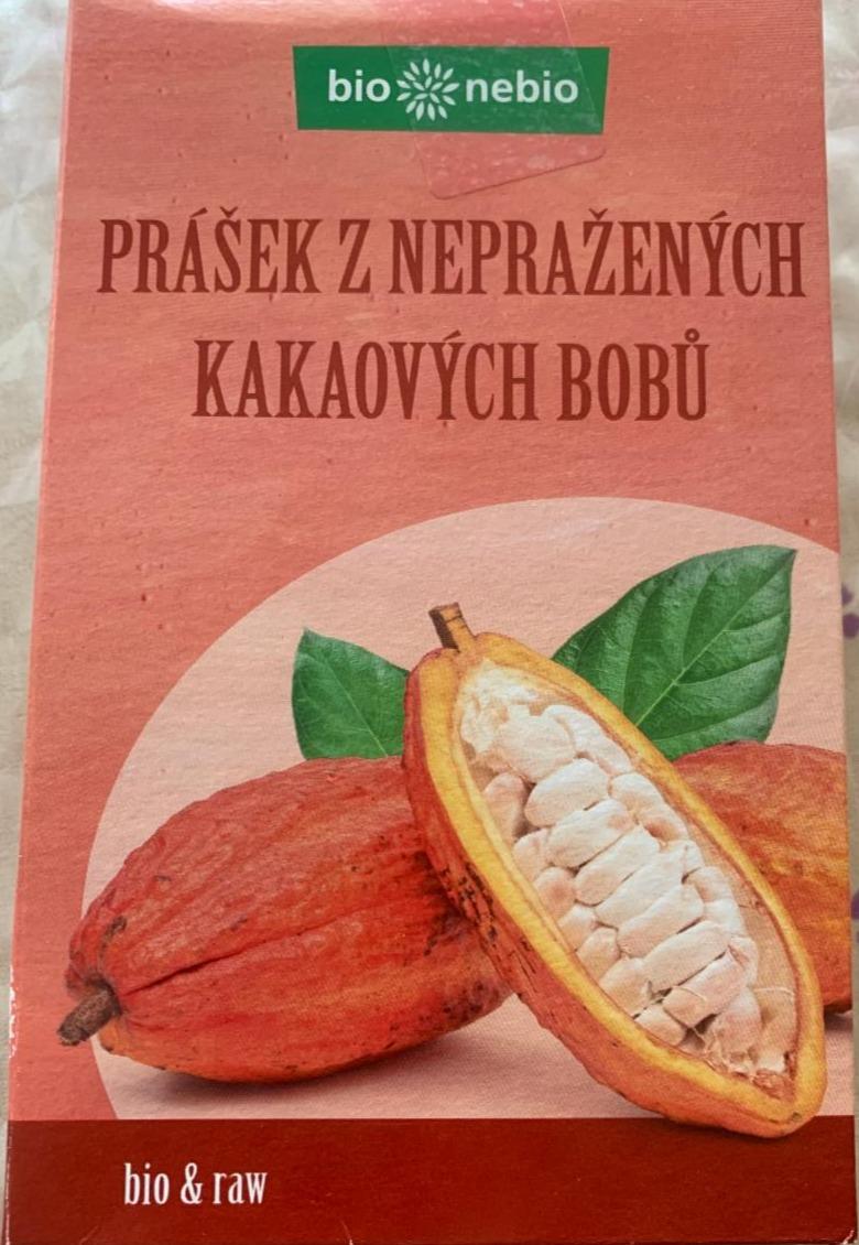 Fotografie - Prášek z nepražených kakaových bobů Bio nebio