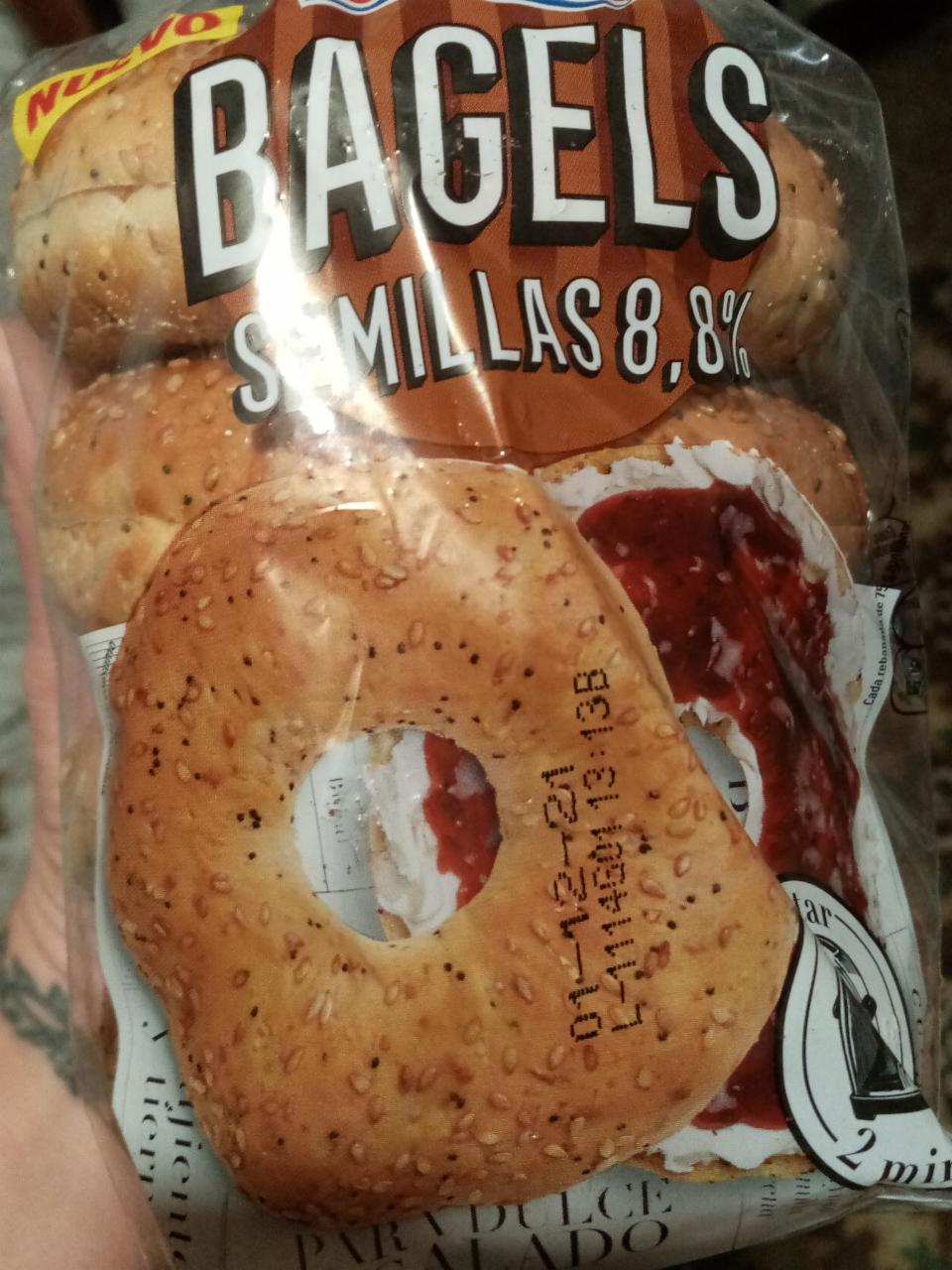 Fotografie - Bagels semillas 8,8% Bimbo