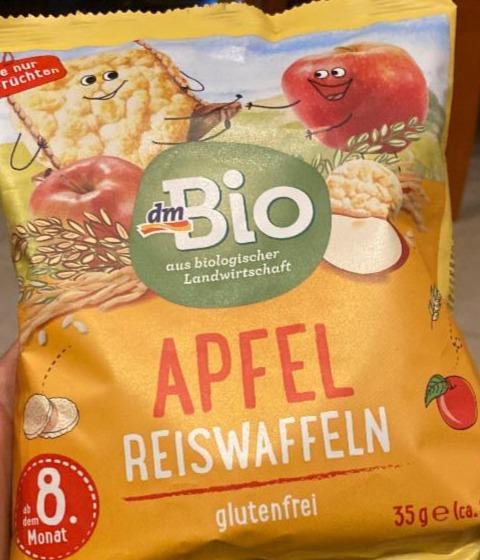 Fotografie - Apfel Reiswaffeln glutenfrei dmBio