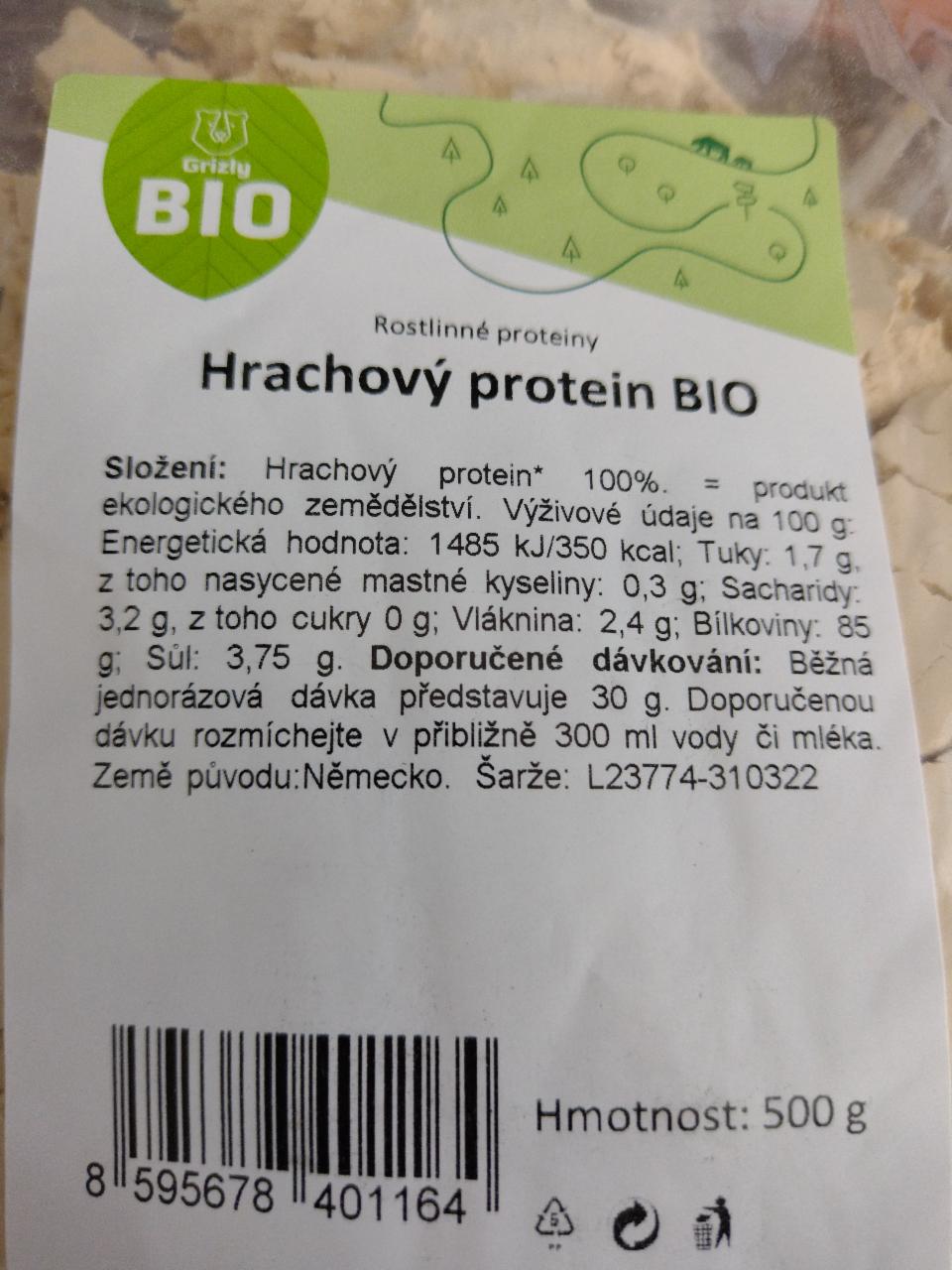 Fotografie - Hrachový protein GRIZLY