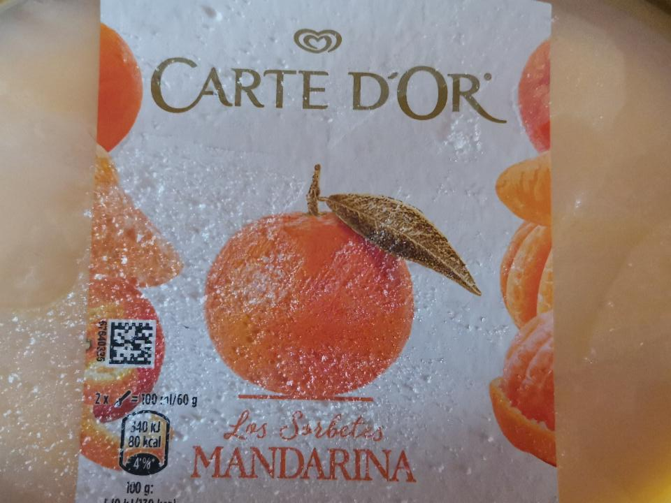 Fotografie - Los Sorbetes Mandarina Carte d'Or