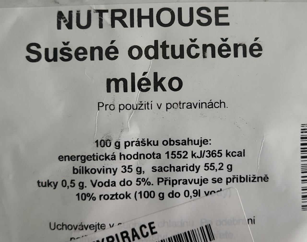 Fotografie - Sušené odtučněné mléko Nutrihouse