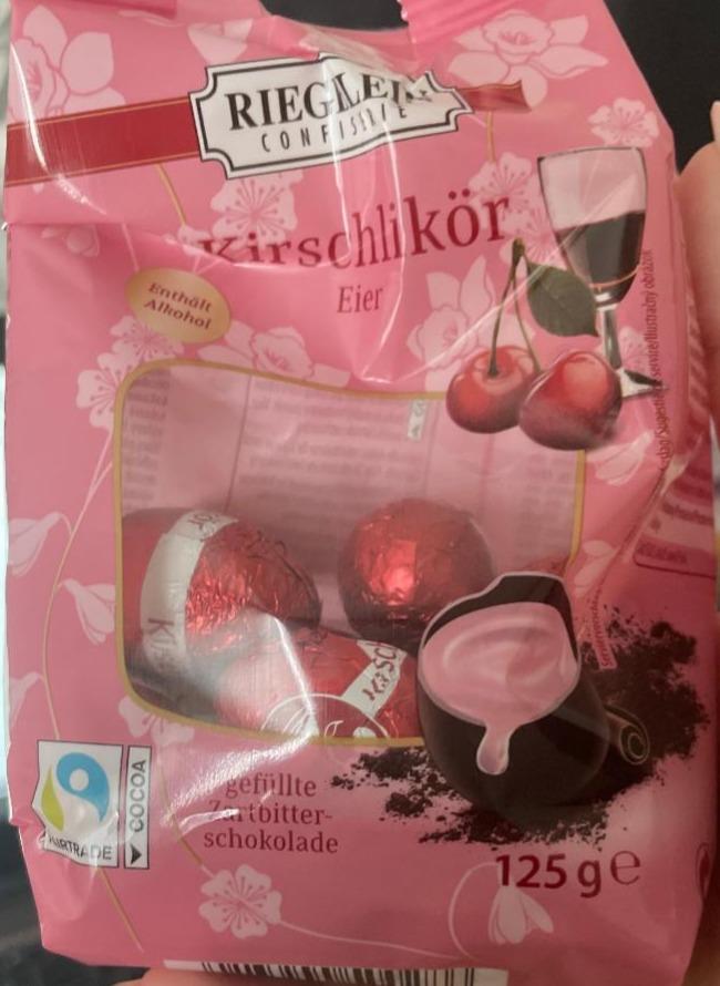 Fotografie - Kirschlikör Eier Riegelein Confiserie