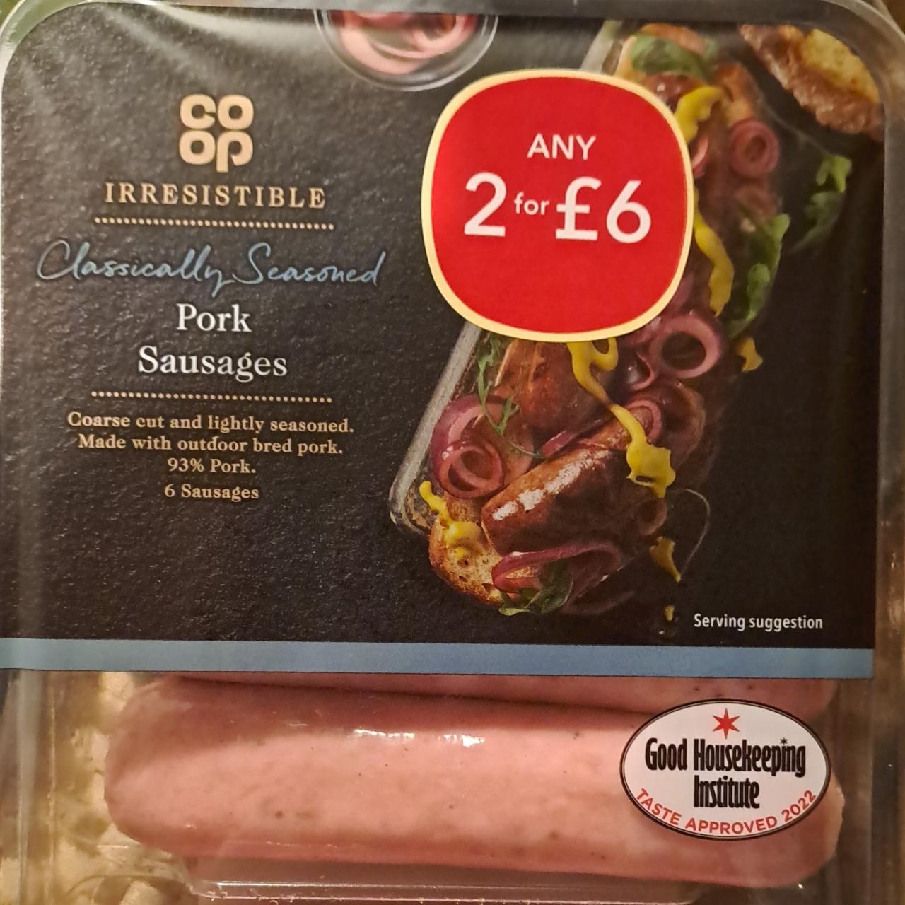 Fotografie - Irresistible pork sausages Co-op