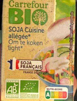 Fotografie - Soja Cuisine allégée Carrefour Bio