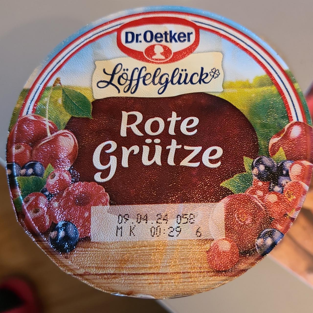 Fotografie - Löffelglück Rote Grütze Dr.Oetker