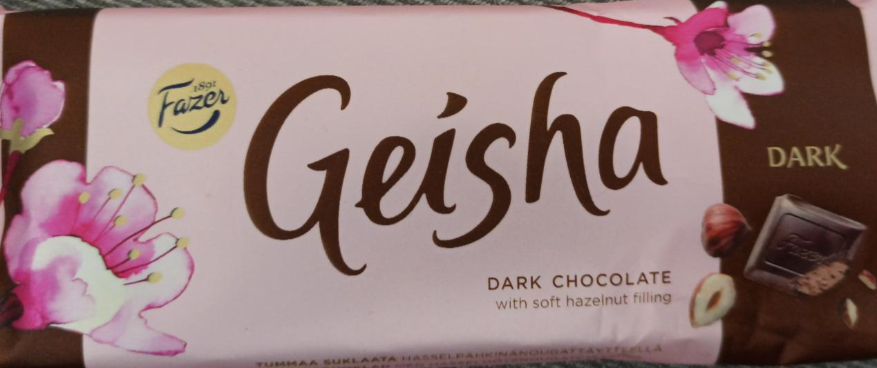 Fotografie - Geisha dark chocholate with soft hazelnut filling Fazer