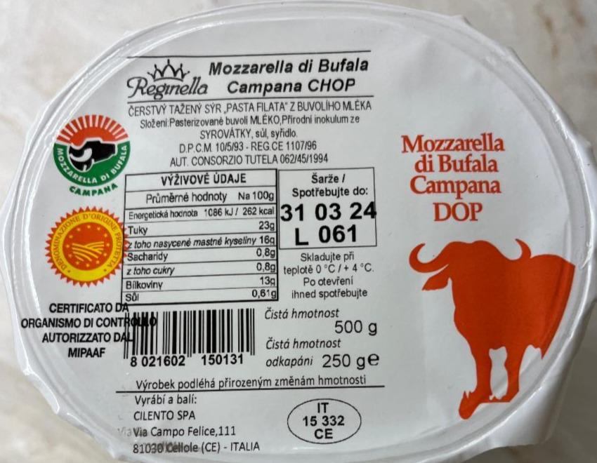 Fotografie - Mozzarella Di Bufala Campana Chop Reginella