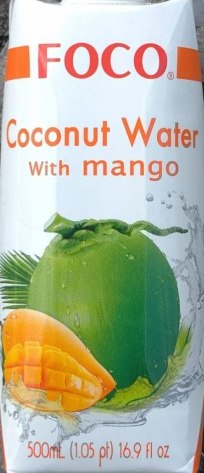 Fotografie - Coconut water with mango Foco