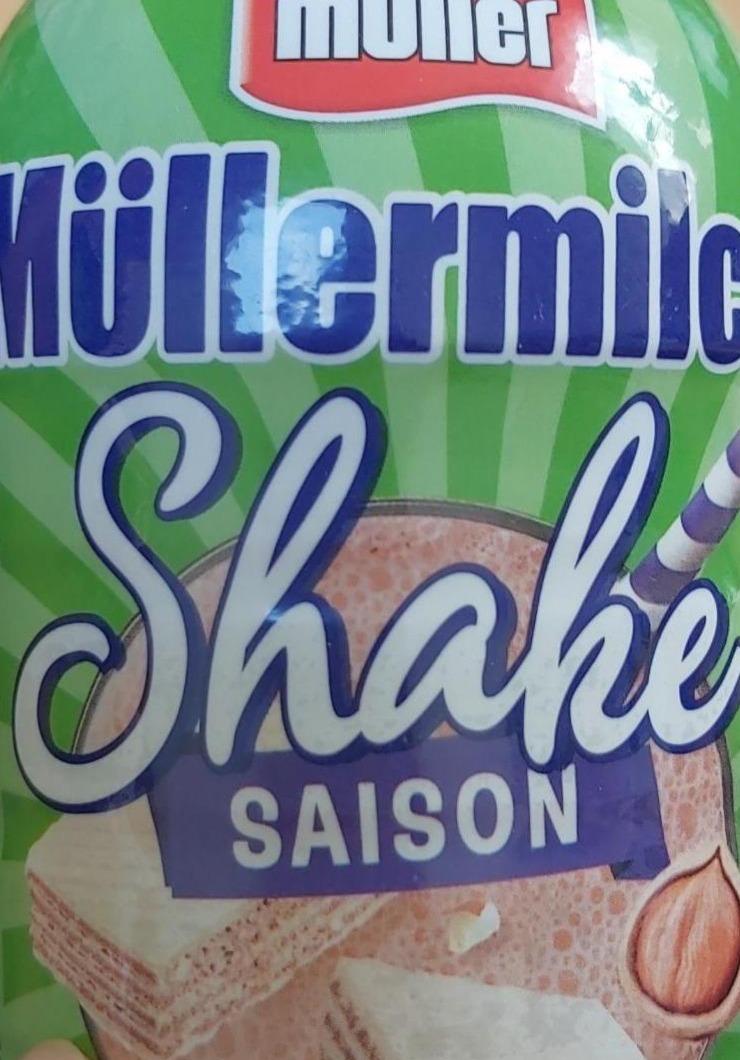 Fotografie - Mullermilch shake haselnutss-waffel müller