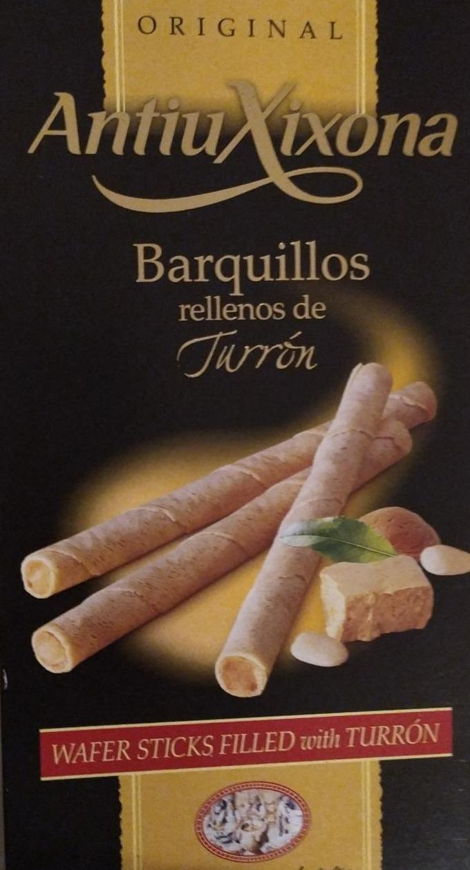 Fotografie - Barquillos rellenos de turrón AntiuXixona