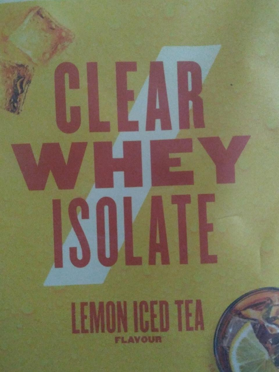 Fotografie - Clear Whey Isolate Lemon Iced Tea Myprotein