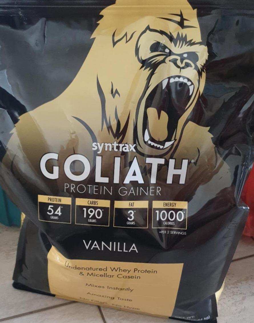 Fotografie - Goliath Protein Gainer Vanilla Syntrax