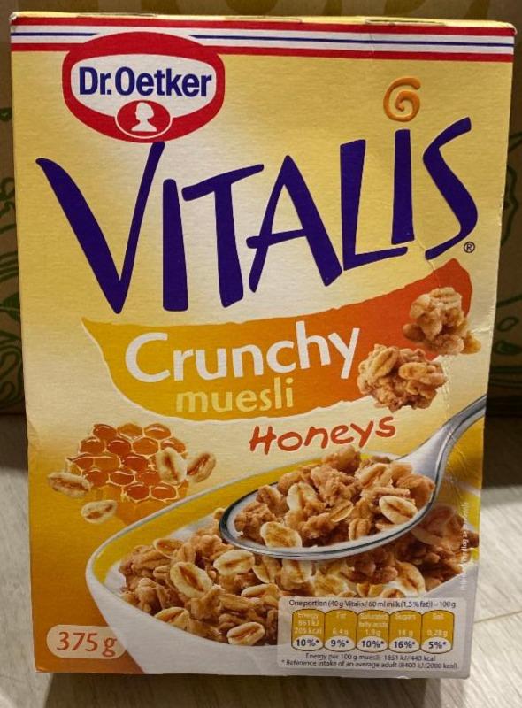 Fotografie - Vitalis Crunchy muesli Honeys Dr.Oetker