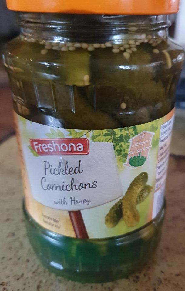 Fotografie - Pickled Cornichons with Honey Freshona