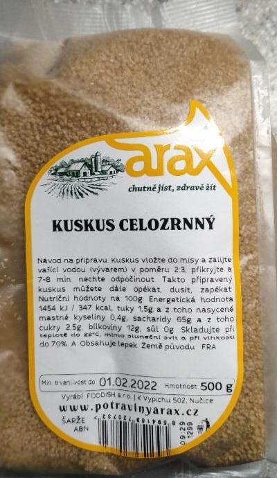 Fotografie - Kuskus celozrnný Arax