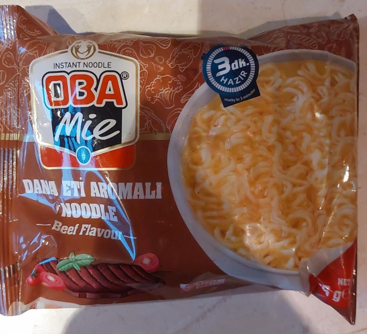 Fotografie - Dana eti aromali noodle Beef flavour Oba Mie