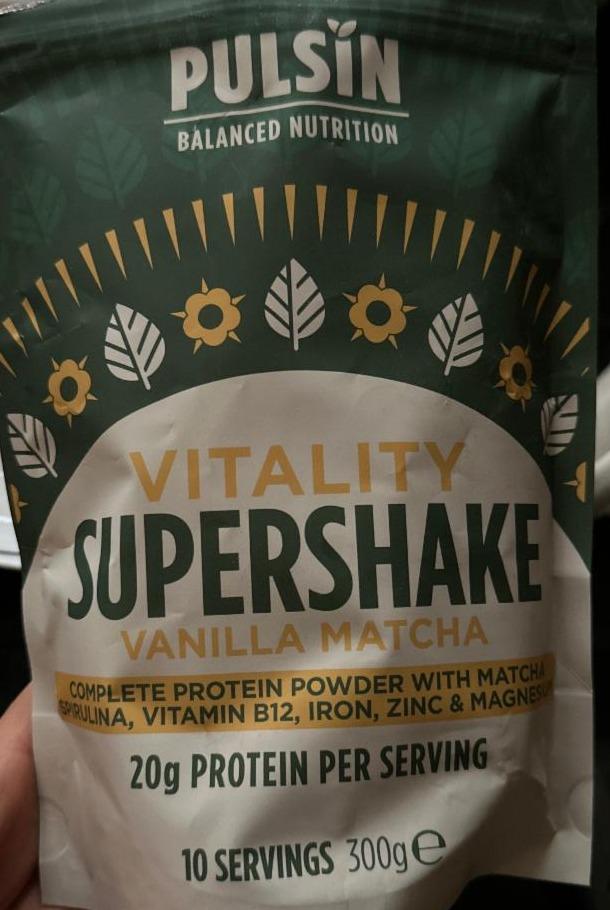 Fotografie - Vitality Supershake Vanilla Matcha Pulsin