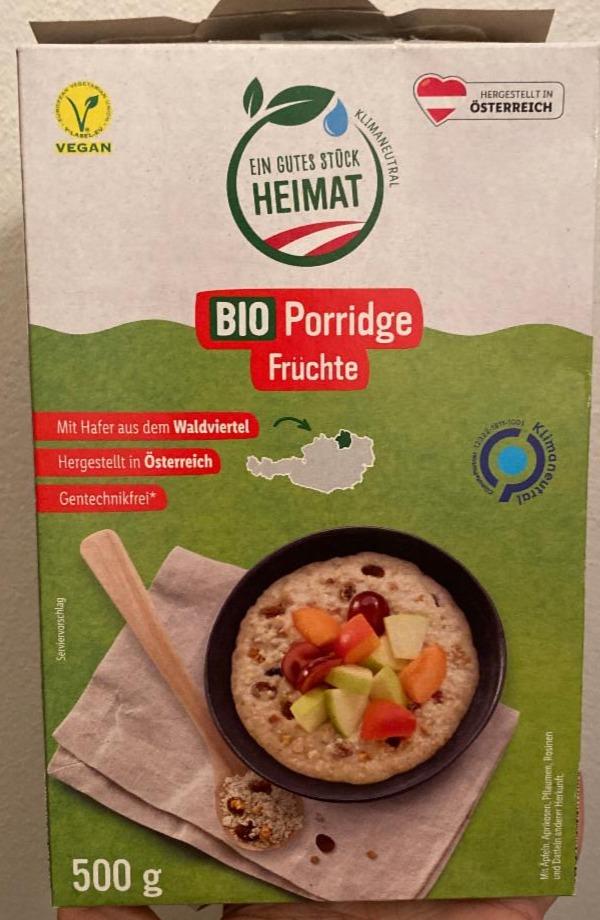 Fotografie - Bio Porridge Früchte Ein gutes Stück Heimat