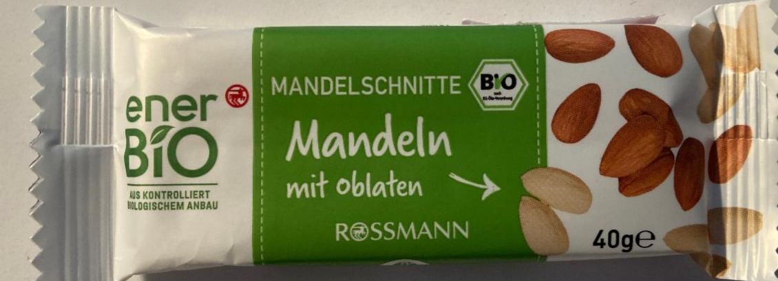 Fotografie - BIO Mandelschnitte Mandel mit Oblaten EnerBio