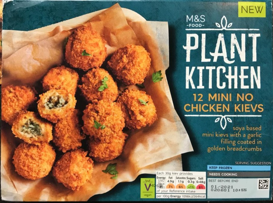 Fotografie - Plant Kitchen No Chicken Kiev Frozen M&S Food