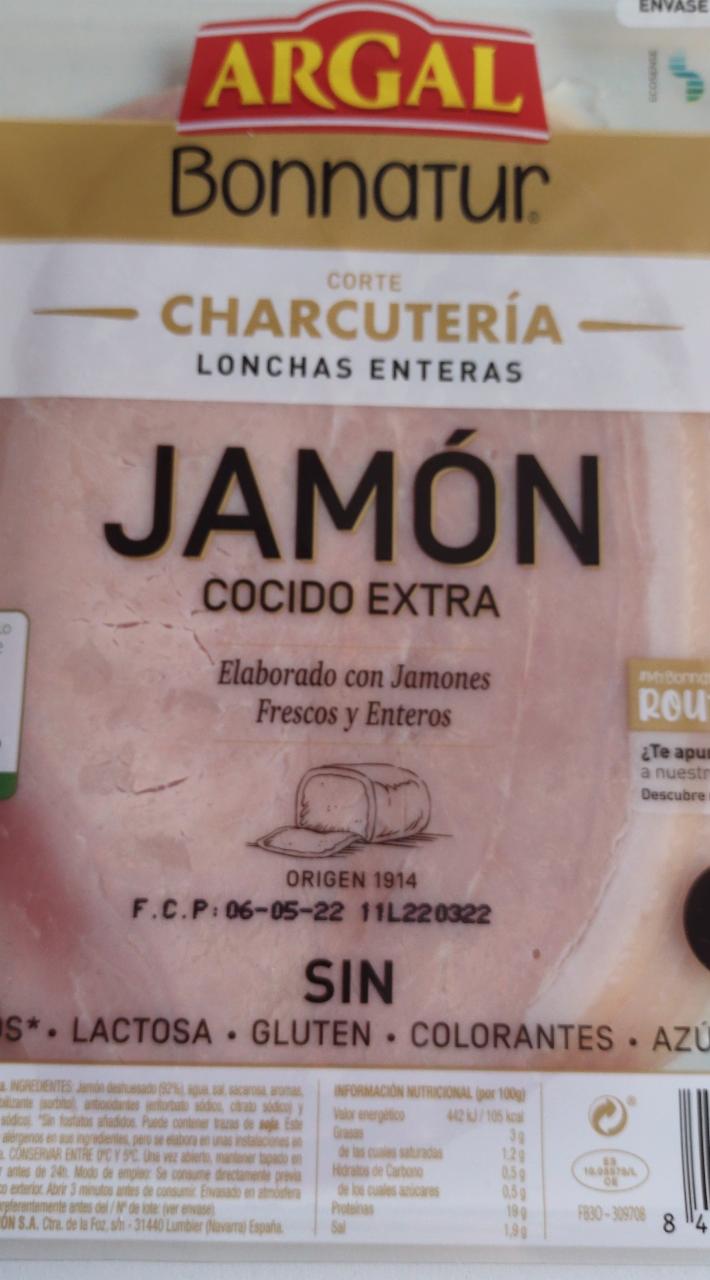 Fotografie - Jamon cocido extra Argal