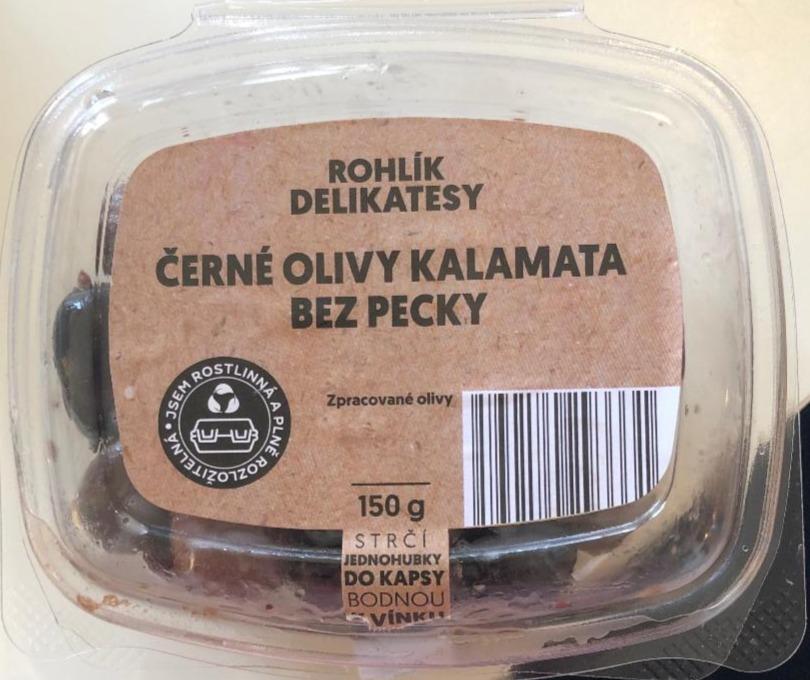 Fotografie - Černé olivy Kalamata bez pecky Rohlík Delikatesy