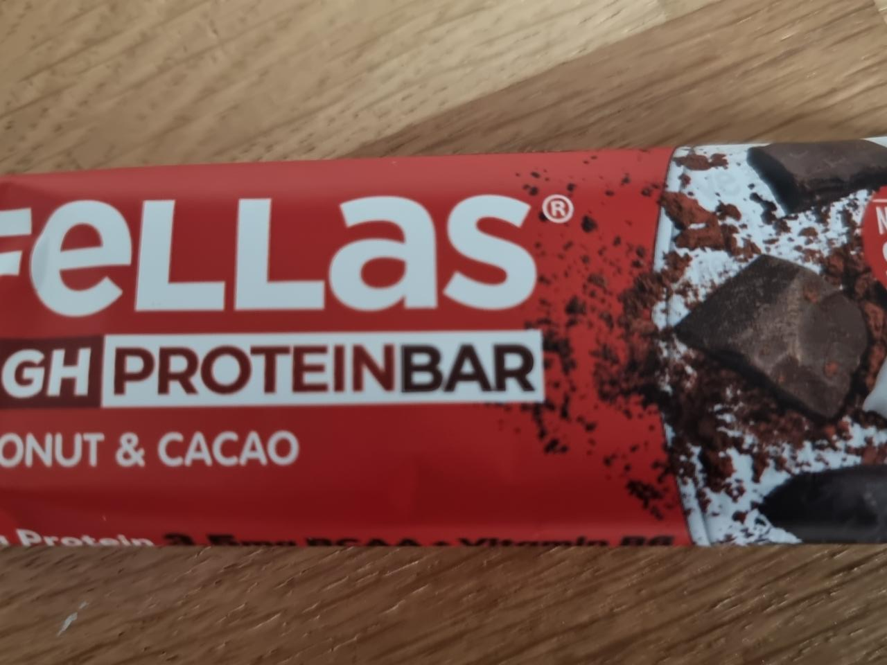 Fotografie - High Protein Bar Coconut & Cacao Fellas