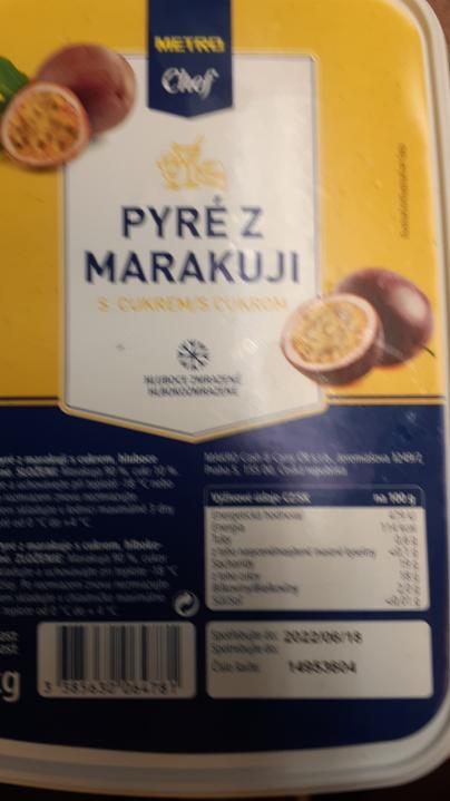 Fotografie - Pyré z marakuji s cukrem Metro Chef