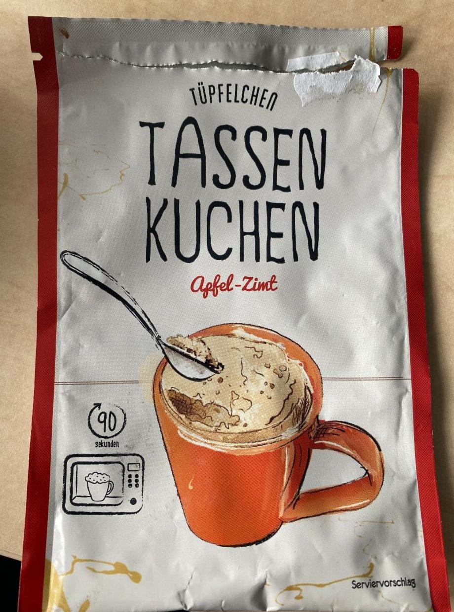 Fotografie - Tassen Kuchen Apfel-Zimt Tüpfelchen