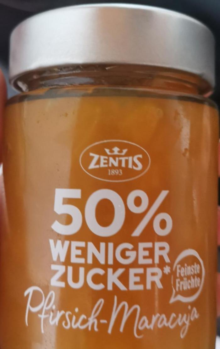 Fotografie - 50% weniger Zucker Pfirsich-Maracuja Zentis