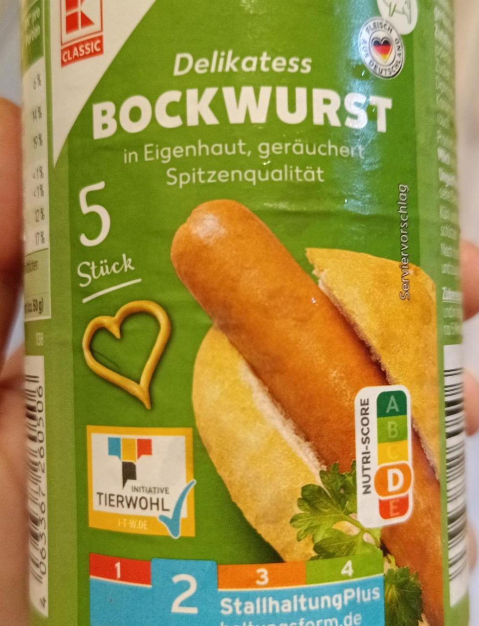 Fotografie - Delikatess Bockwurst K-Classic