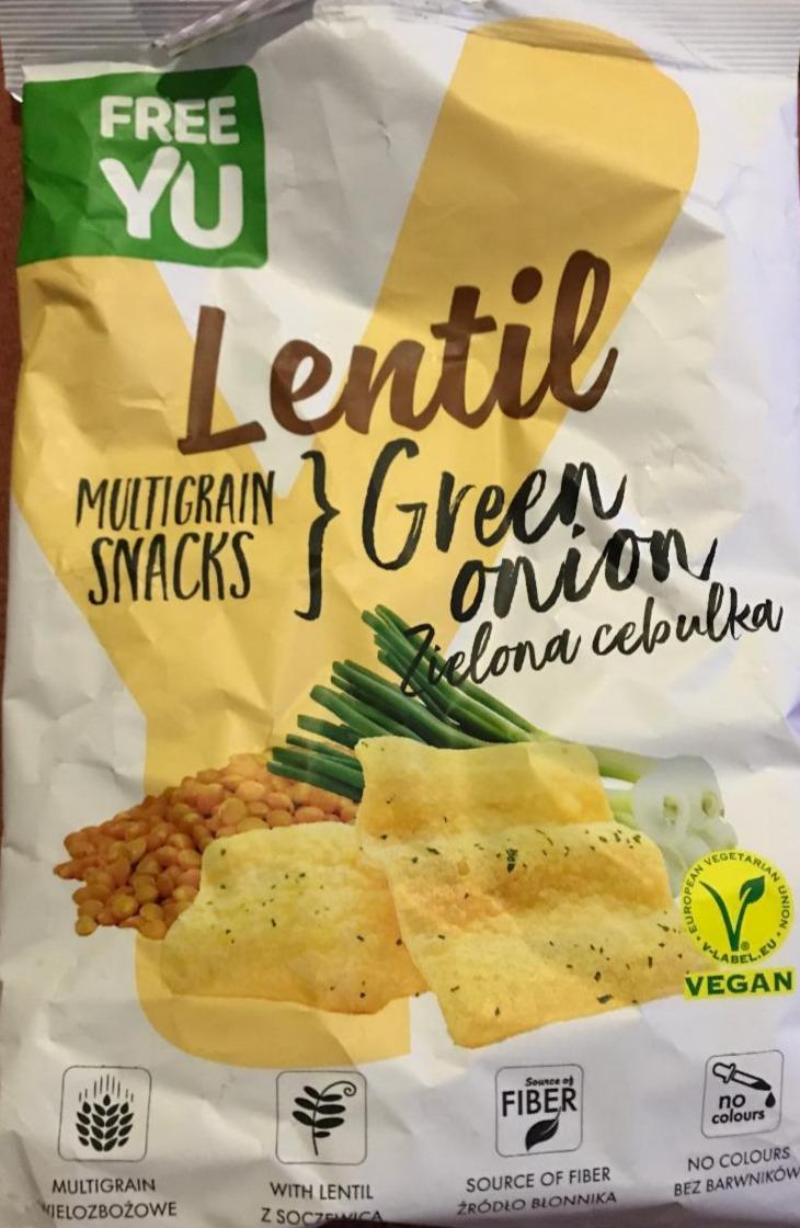 Fotografie - Lentil multigrain snack green onion FreeYu