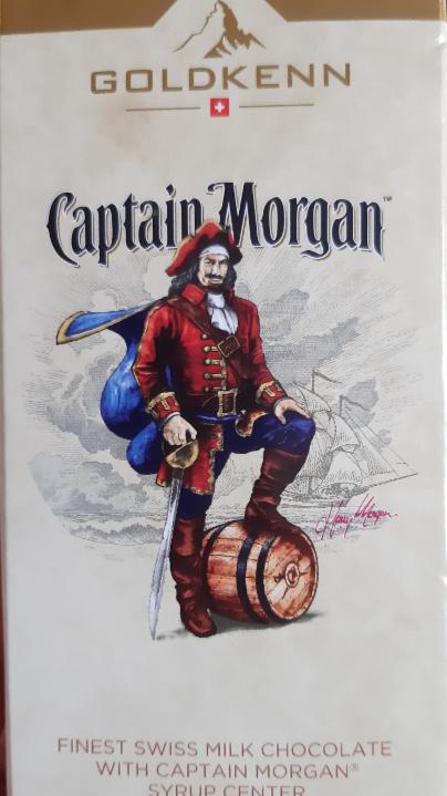 Fotografie - Captain Morgan finest swiss milk chocolate Goldkenn